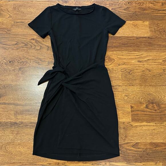 Club Monaco Women's Twansia Wrap Mini Dress Black Sz XS – Fall Transition Style - Picture 1 of 7